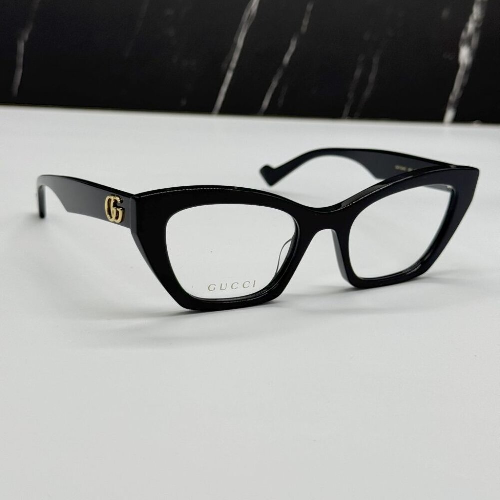 NEW GG1334O 001 GUCCI BLACK CAT EYE WOMEN GUCCI EYEGLASSES